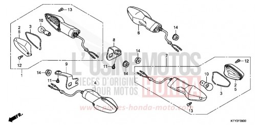 CLIGNOTANT CBR125RWB de 2011